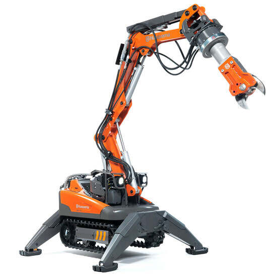 Husqvarna DXR Demolition Robot with DSS 200 Steel Shearer