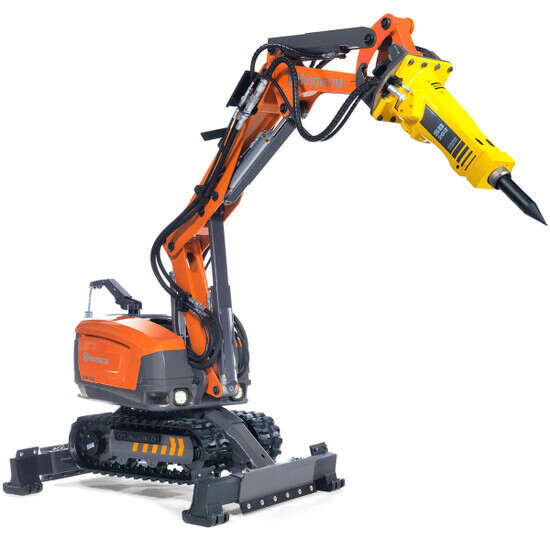 Husqvarna DXR 250 Demolition Robot with Breaker SB 202 Attachment
