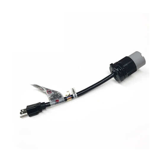 Core Bore 30 amp Twist Lock to 15 amp Straight Male End EZ Cord Adapter