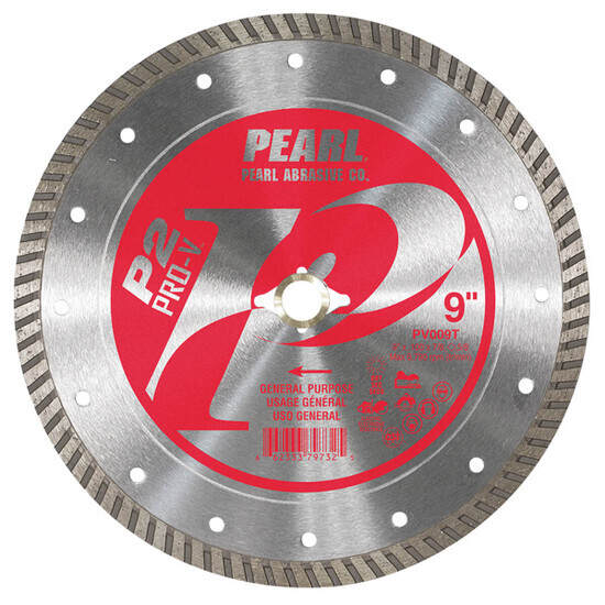 pearl PV009T Turbo rim for a fast cut and minimal chipping