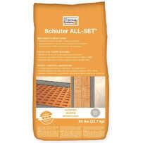 Schluter ALL-SET Modified Grey Thinset, modified thin-set mortar for use with Schluter membranes and boards