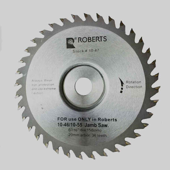 QEP Roberts Jamby Replacement Blade 36-tooth carbide tipped blade easily cuts through tough wood