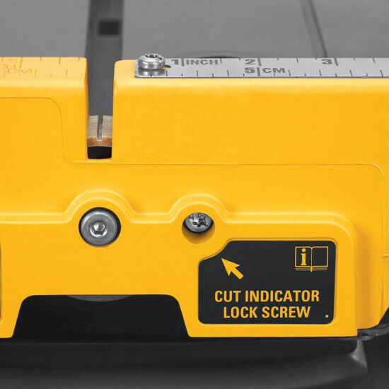 Dewalt Tile Saw cut indicator lock screw