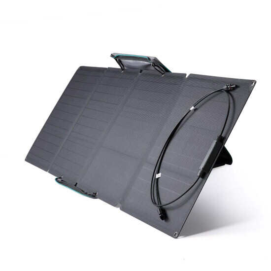 EcoFlow 110W Solar Panel on stand