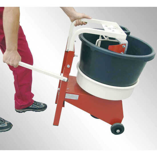 MXJPM Raimondi Iperbet Job Site Two wheels and well-positioned handle makes it easy to complete all your mixing needs with less fatigue on the worker