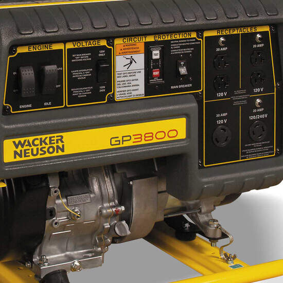 Wacker GP3800A Generator Control Panel