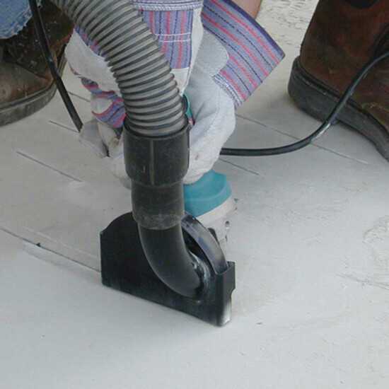 Shop Vacuum with Angle Grinder Attachment