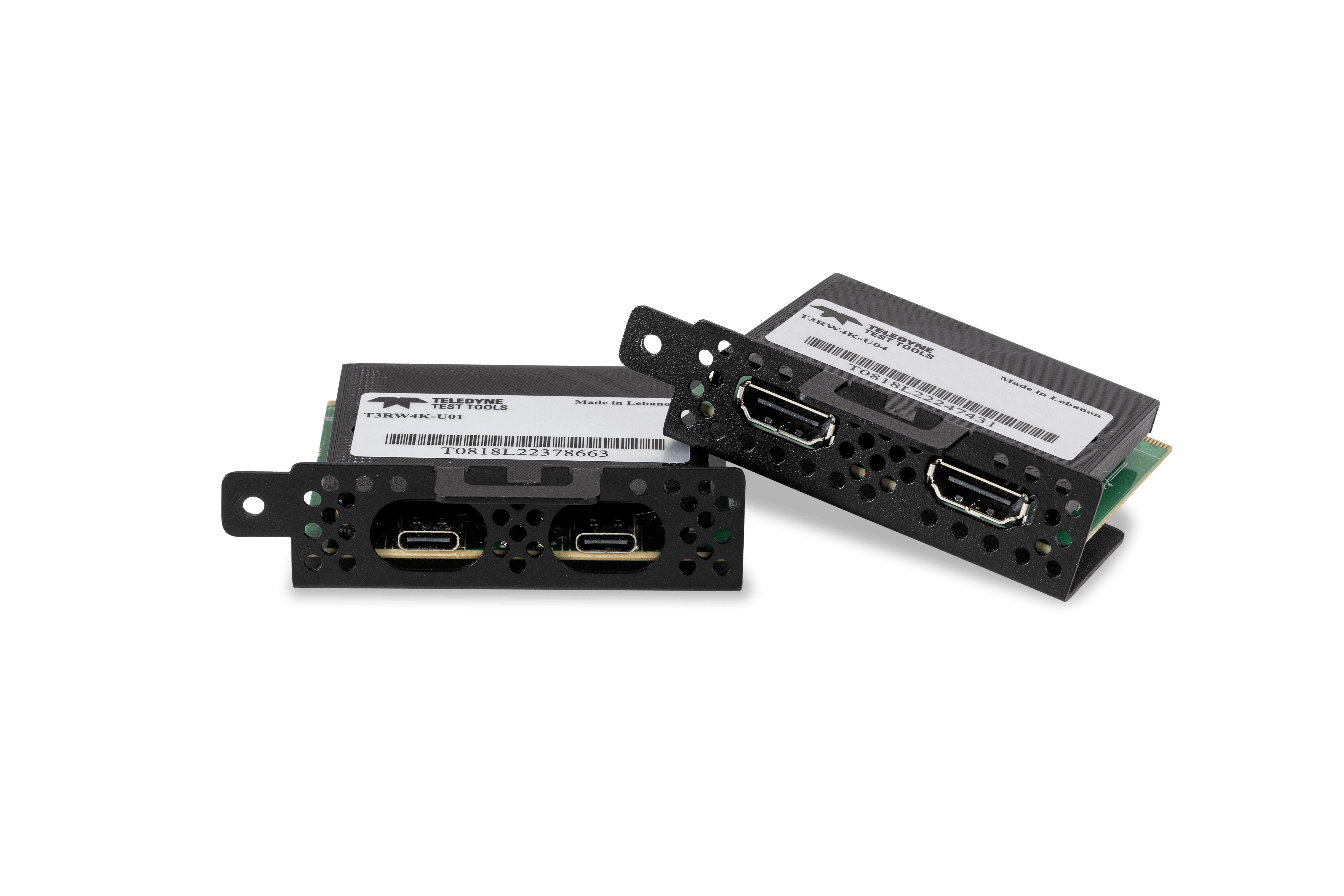 RapidWave4000 高级电缆测试仪低成本可更换电缆适配器 - USB Type-C（左）和 HDMI 2.1（右）