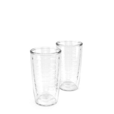 Tervis Clear Plastic 16 oz. 4-Pack Double Walled Insulated Tumbler