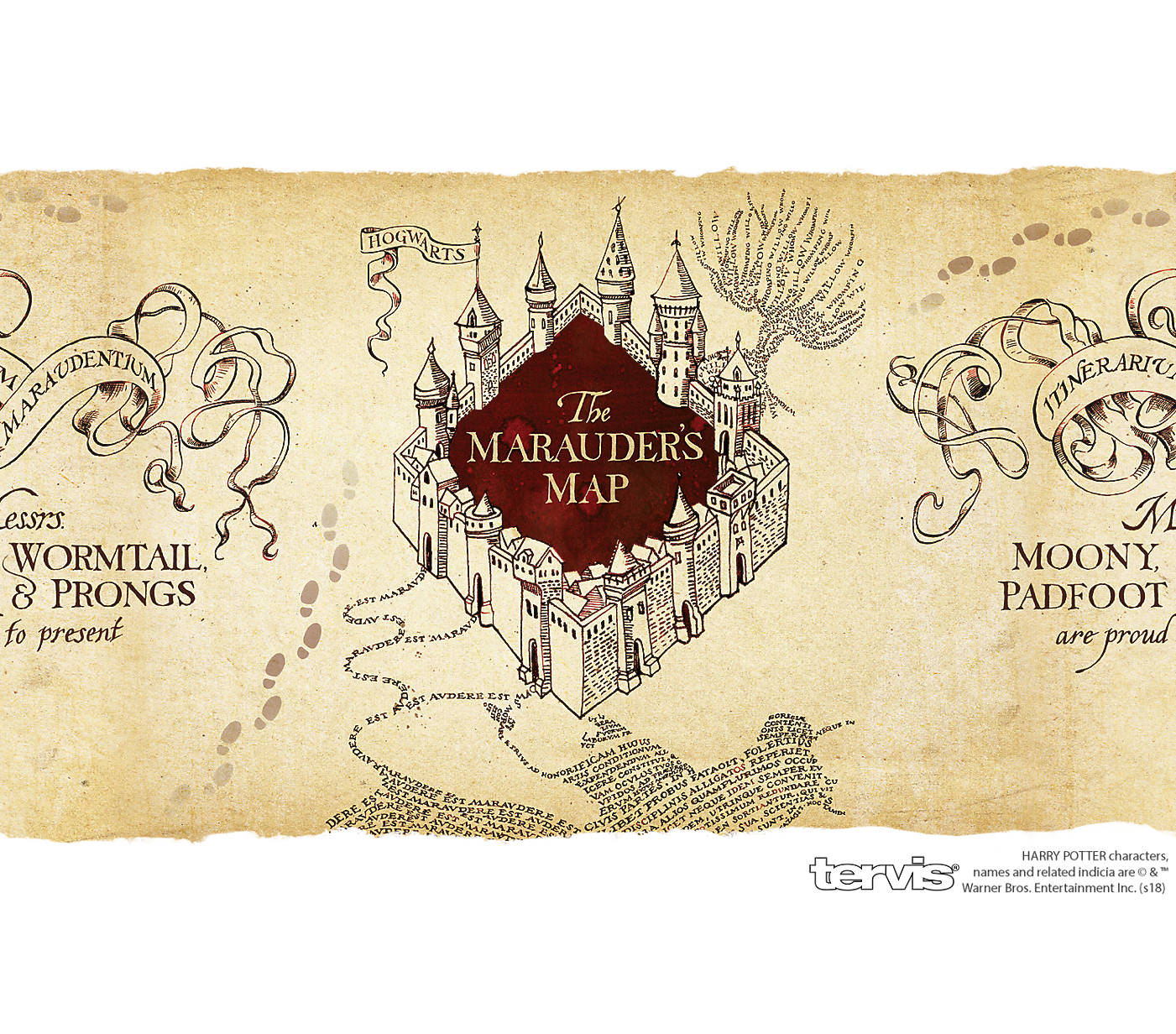 Stainless Steel Tumbler Tervis Harry Potter Marauder's Map 30 oz 