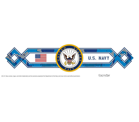 Navy Camo Stripes