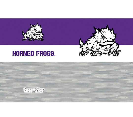 TCU Horned Frogs - Brushed Steel