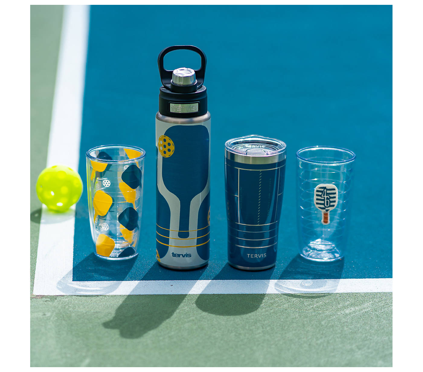 Tervis Pickleball Pro Water, 32oz Wide Mouth Bottle, Stainless Steel