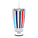 Summer Stripes 30oz Stainless Steel with Straw