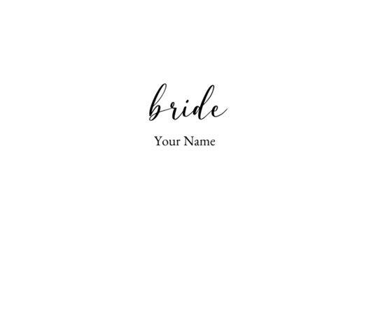 Bride Script
