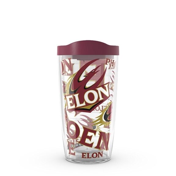 Primary Logo Tervis Elon University Phoenix Made in USA Double Walled Insulated Tumbler 16 oz