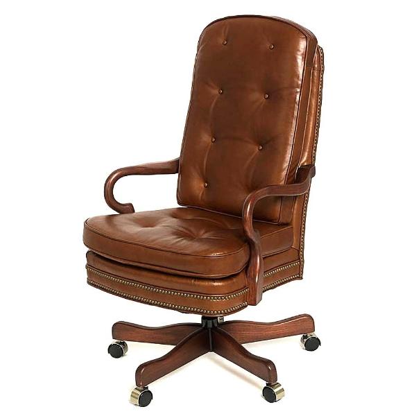 Leather Office Furniture King Ranch, Tufted Leather Desk Chair