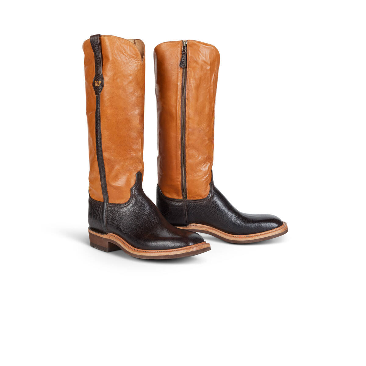 KING RANCH LUCCHESE SNAKE BOOT - BISON