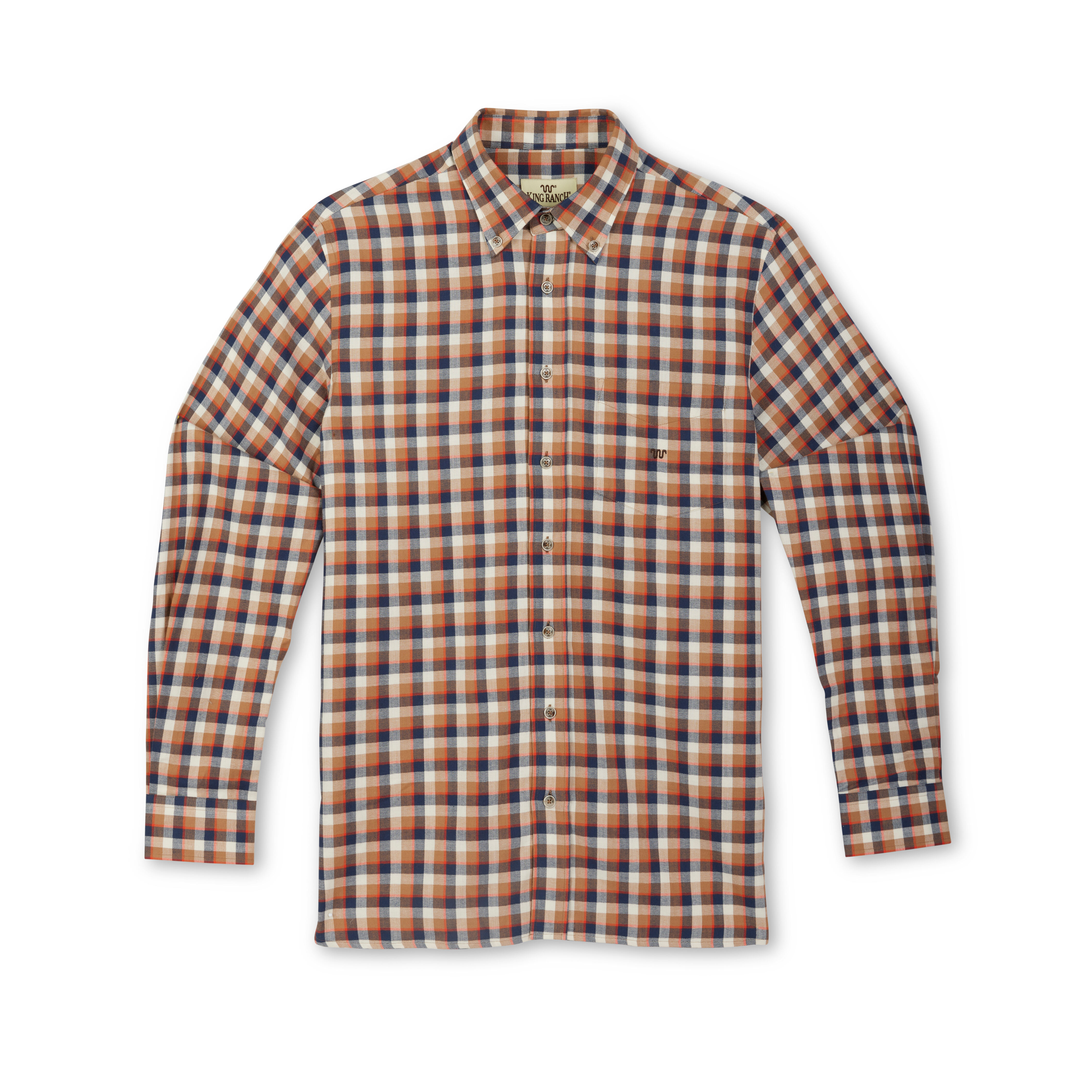 Blue and White Striped Collar Shirt - King Ranch Saddle Shop