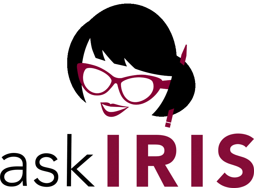 Ask IRIS Logo - head and text