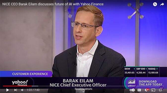 Barak Eilam discussed the future of AI with Yahoo Finance