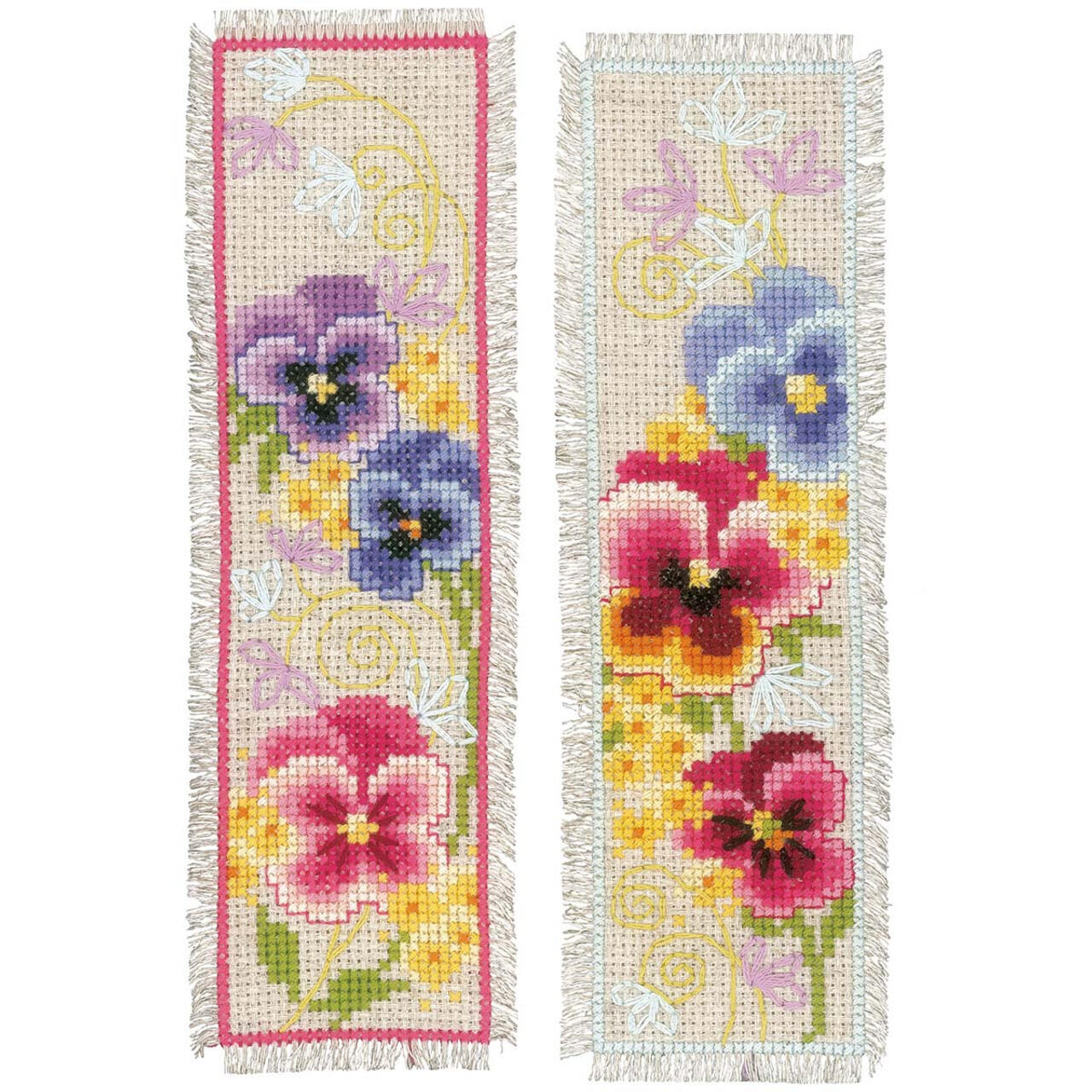 Vervaco Violets Bookmark Counted Cross-Stitch Kit