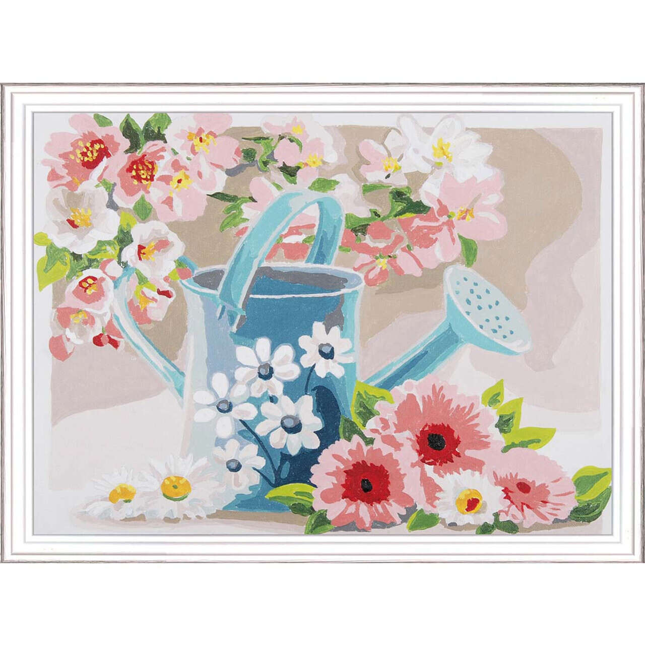 Vervaco Paint by Number Kit 16X12-Watering Can with Flowers