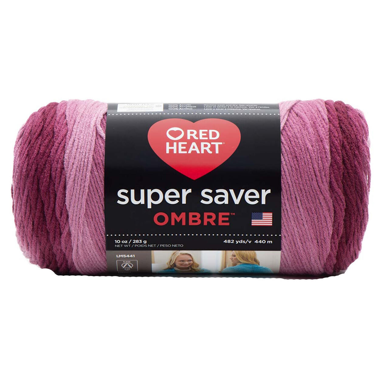 Red Heart RH Super Saver Ombre Anthracite