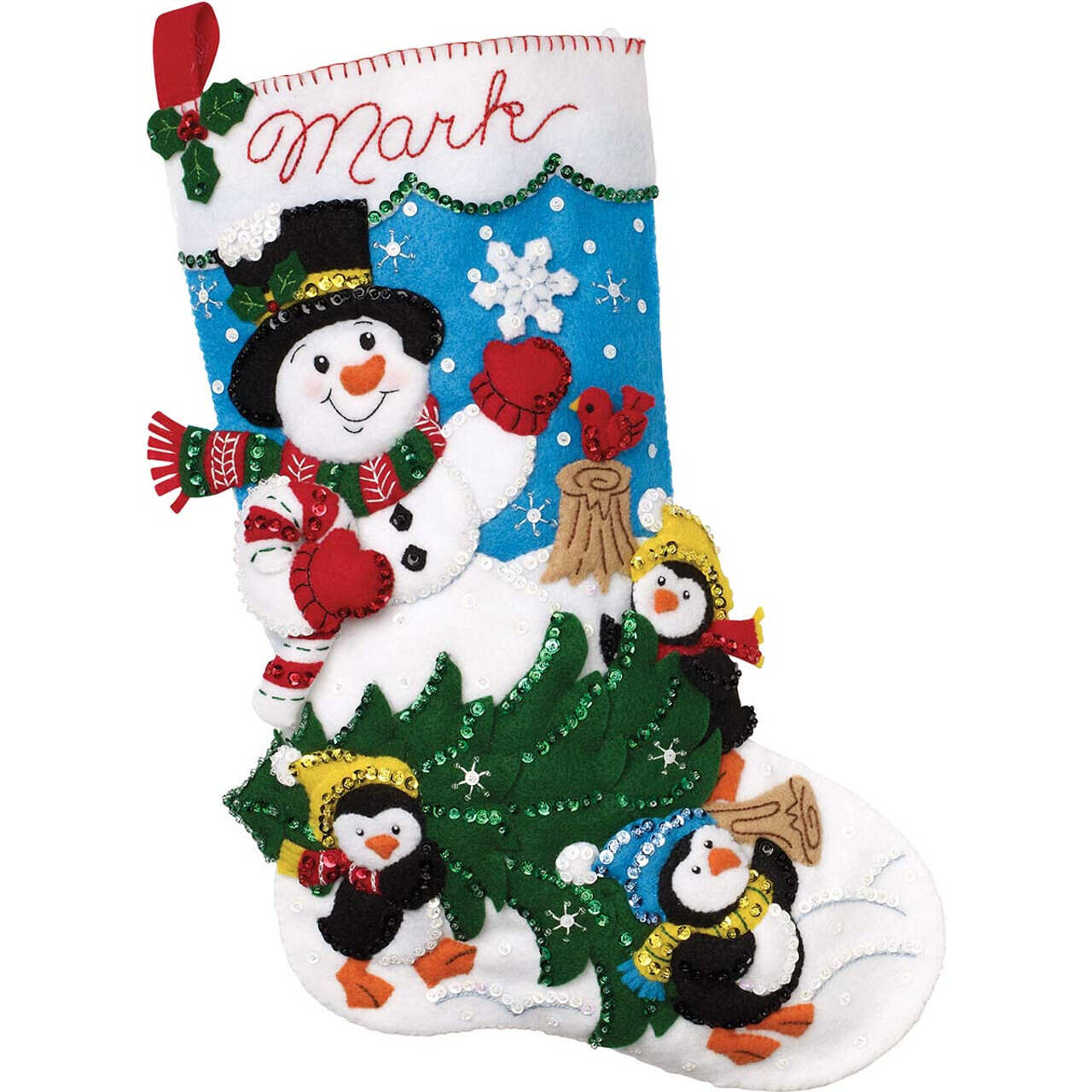 Bucilla 18 Date With A Snowman Felt Stocking Kit