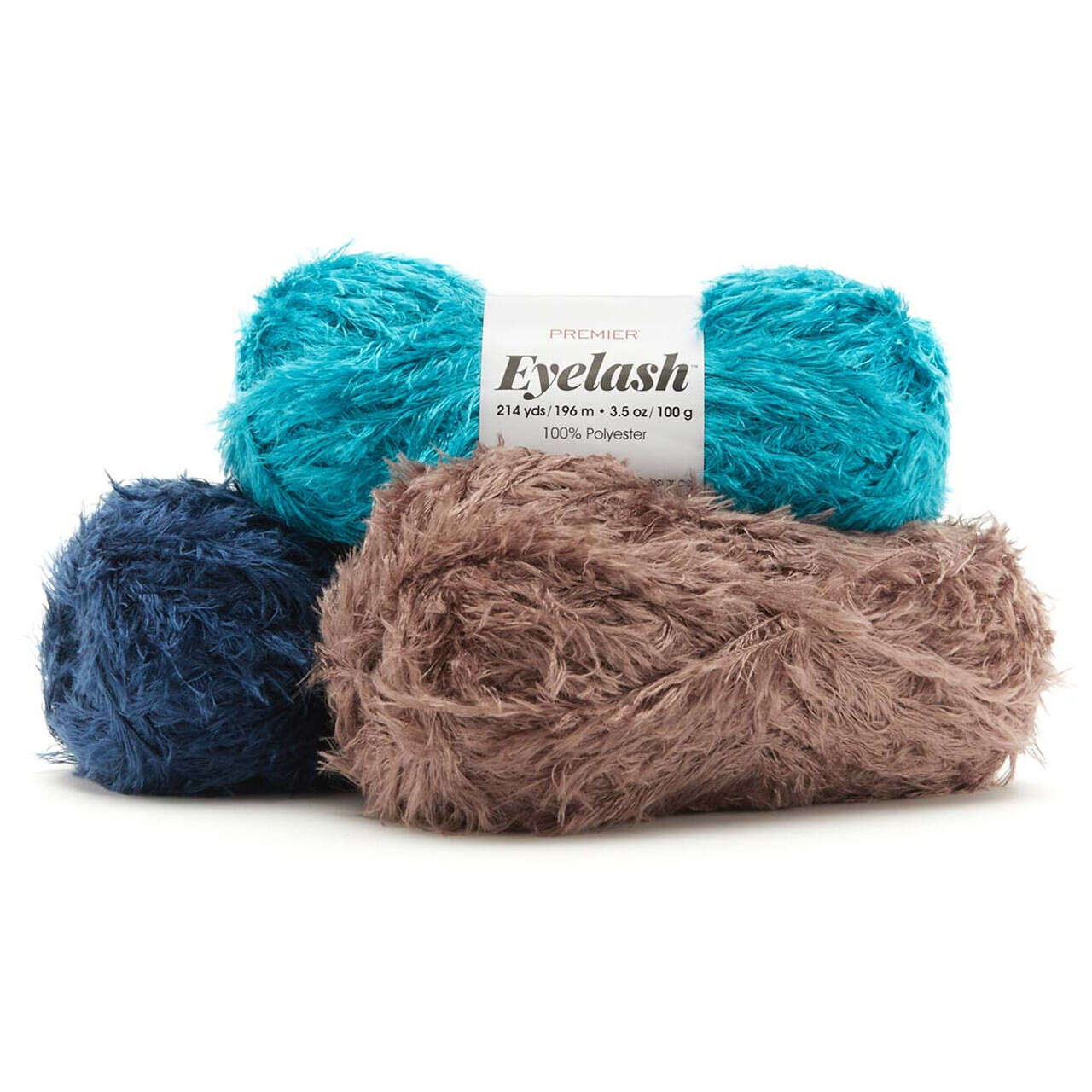 Loops & Threads Faux Fur Yarn - Black - 10.5 oz