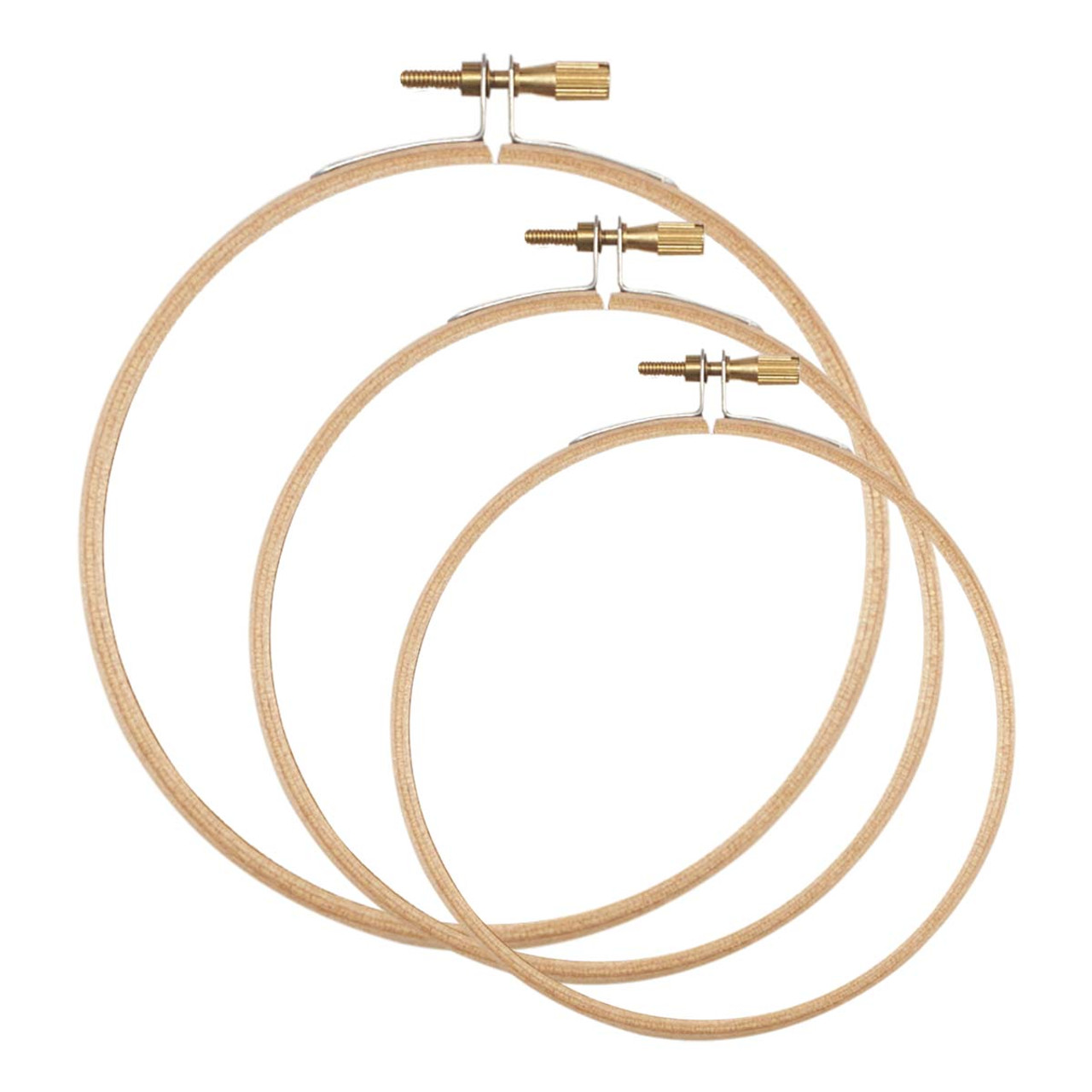 Herrschners Wooden Embroidery Hoops, Set of 3 Accessory
