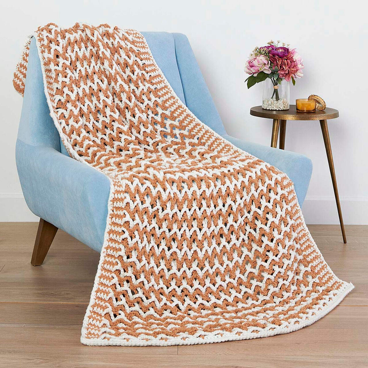 Bernat Cluster Panels Crochet Blanket: Free Pattern and Tutorial