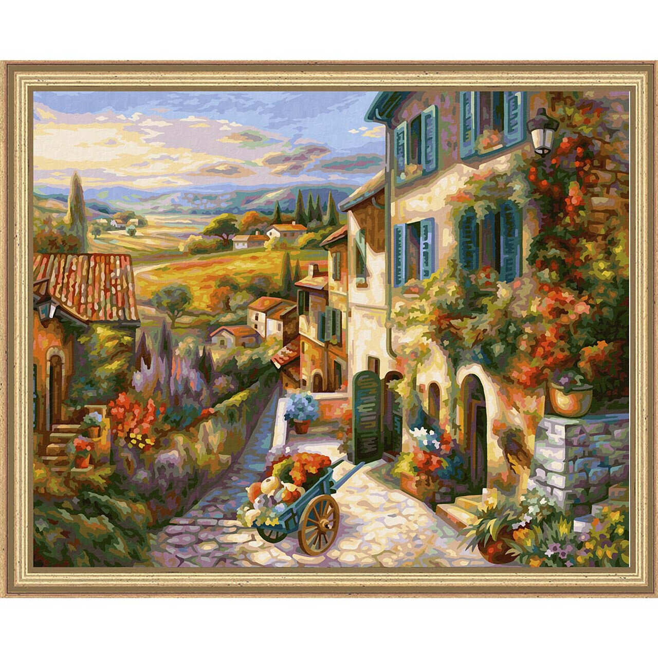 Schipper MNZ-Tuscan Idyll Kit & Frame Paint by Number Kit