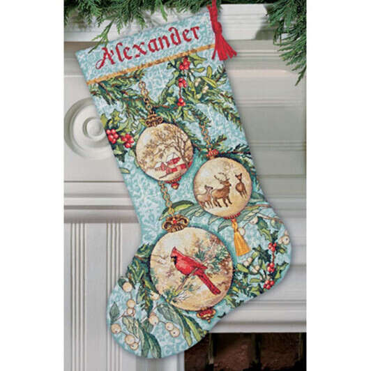 Dimensions X Holiday Hooties Counted Cross Stitch Personalized Christmas  Stocking Kit, 16 - Yahoo Shopping