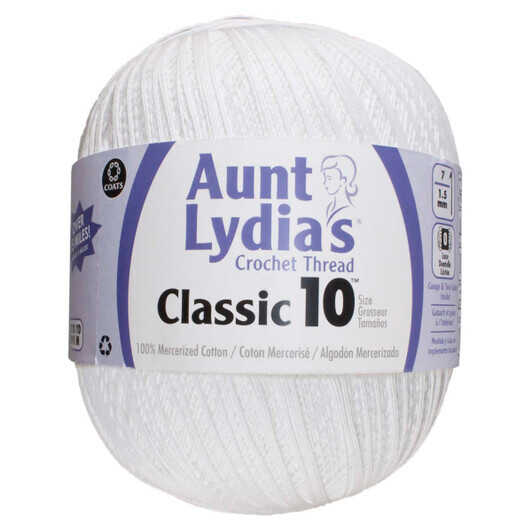 aunt lydia\'s:ever pest aunt lydia's crochet thread - size 10 - frosty  green (2-pack)