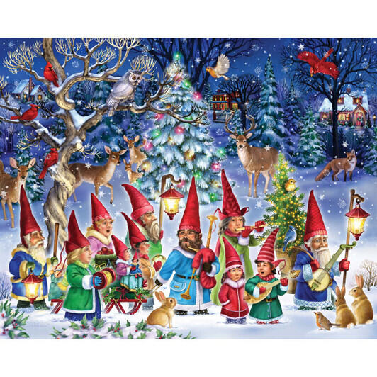 Vervaco Christmas Gnomes Gift Bags Counted Cross-Stitch Kit