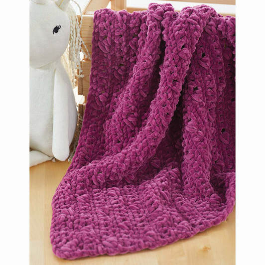 Red Heart Dynamic Knit Ombre Throw Yarn Kit