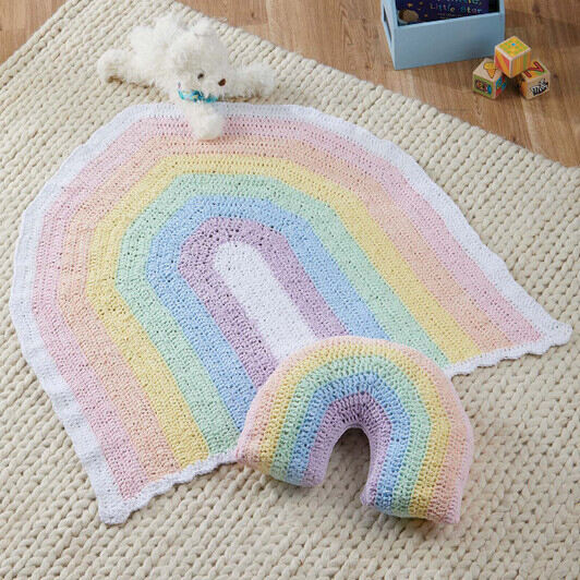 Herrschners Going in Circles Baby Blanket Crochet Kit