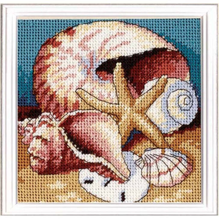 Dimensions Shell Collage Needlepoint Kit