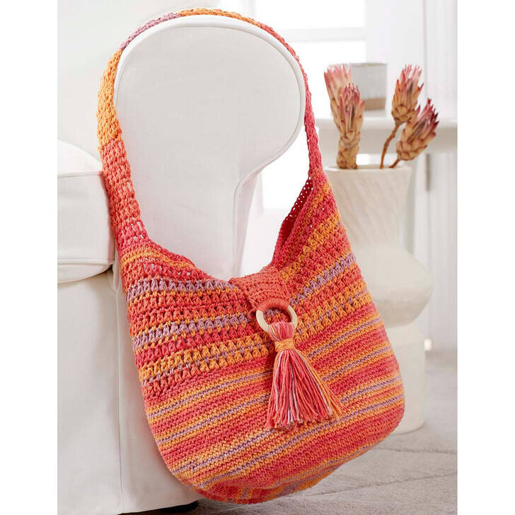 Premier Boho Cotton Hobo Bag Crochet Yarn Kit