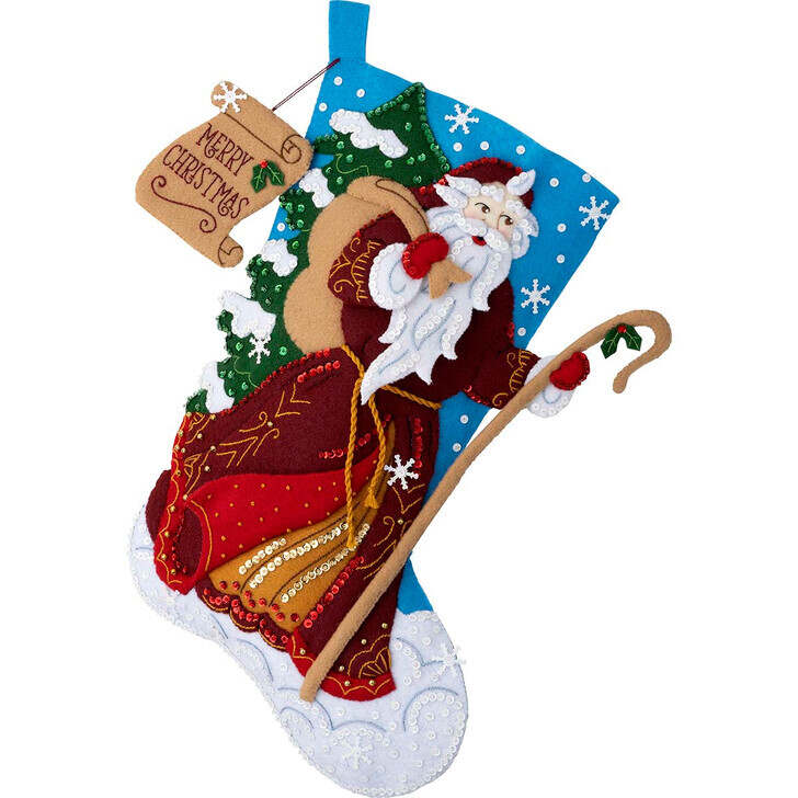 Design Works Counted Cross Stitch Stocking Kit 17 Long-Christmas