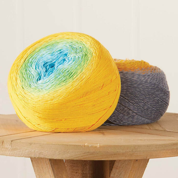 Self-Striping Cotton Cake Mill Ends Yarn Pack
