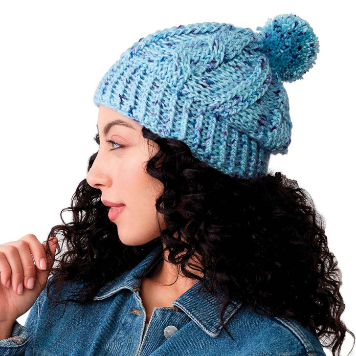 Caron Cabled Hat Crochet Kit