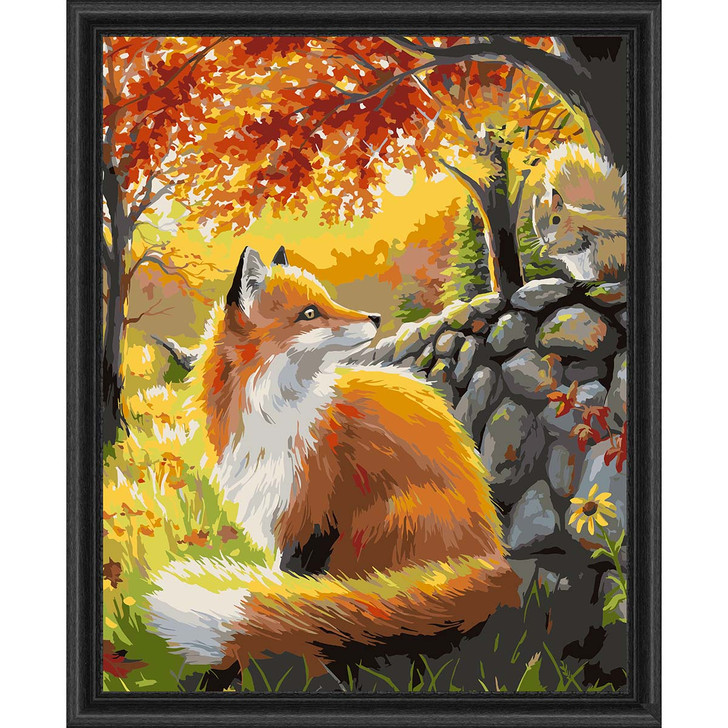 Paint-by-Number Kit - Fox with Chicory - Gift & Gather