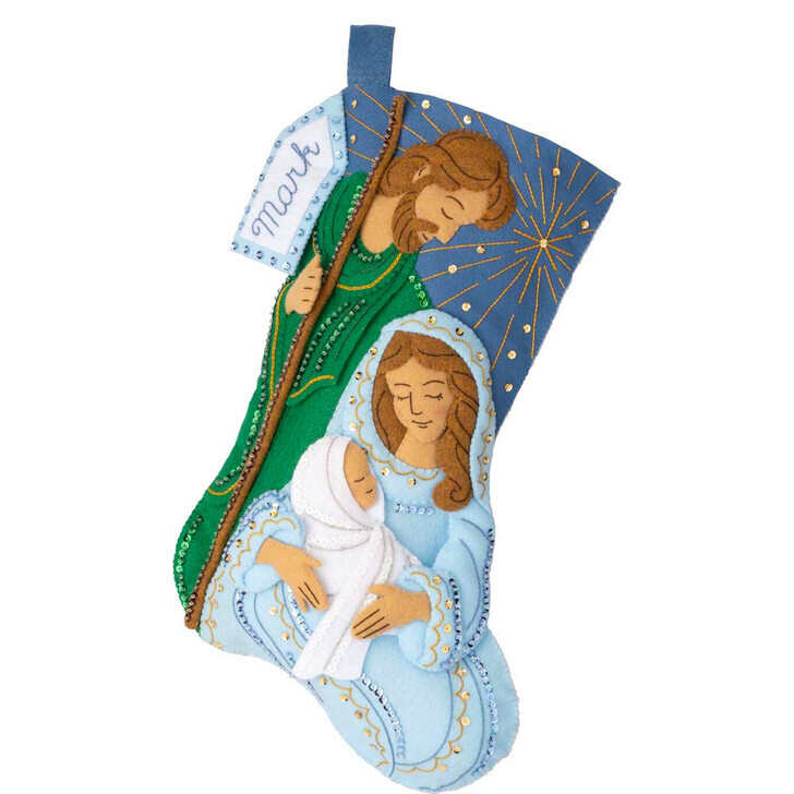 Bucilla Peaceful Nativity Stocking Kit