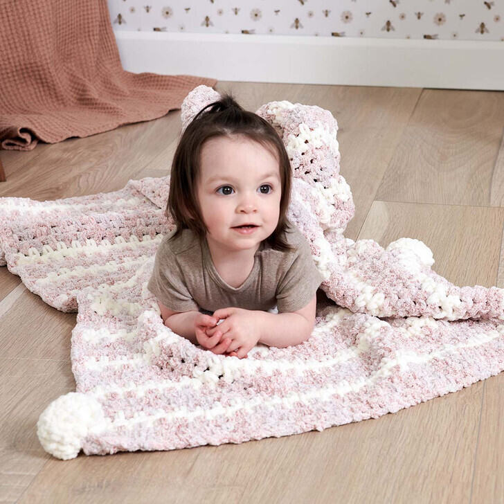 Bernat Baby Stripe Blanket Crochet Kit