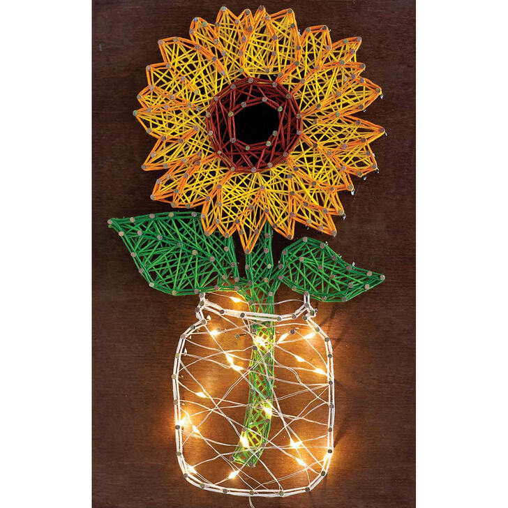 Abris Art Sunflower String Art Kit