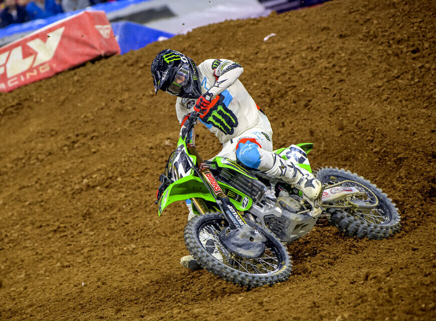 Images from 2022 AMA Supercross at the Lucas Oil Stadium in Indianapolis, Indiana on March 19th