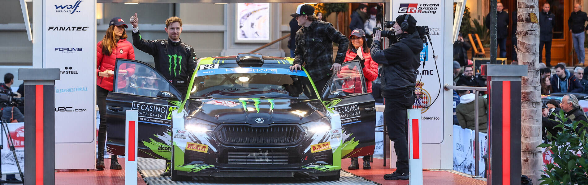 Images of Oliver Solberg from 2023 WRC Monte Carlo