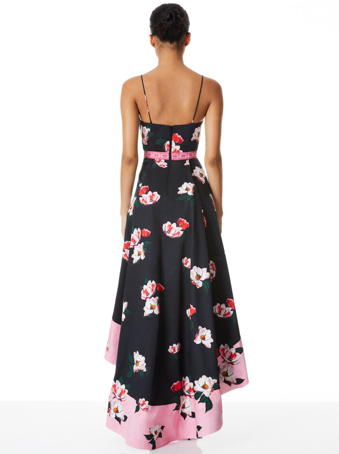FLORENCE SPAGHETTI STRAP HIGH LOW GOWN - AFTER DARK image 1